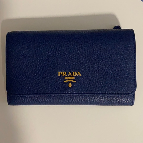 Prada Handbags - NWT Blue Prada Wallet